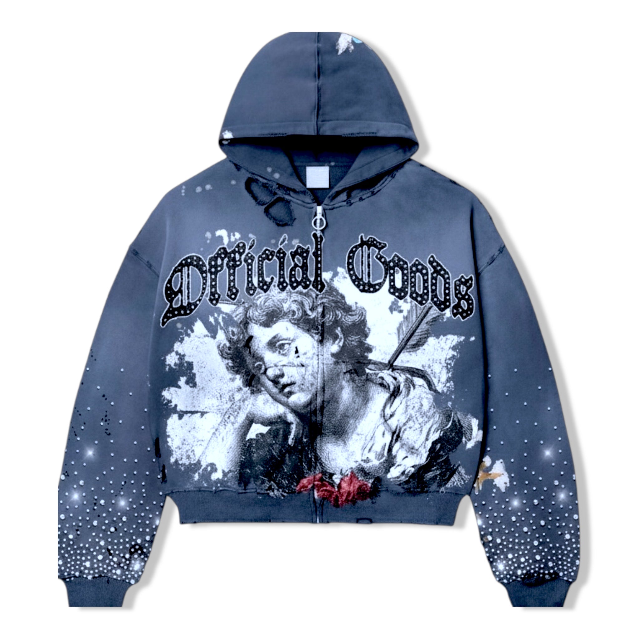 Officialgo navy heartfelt hoodie