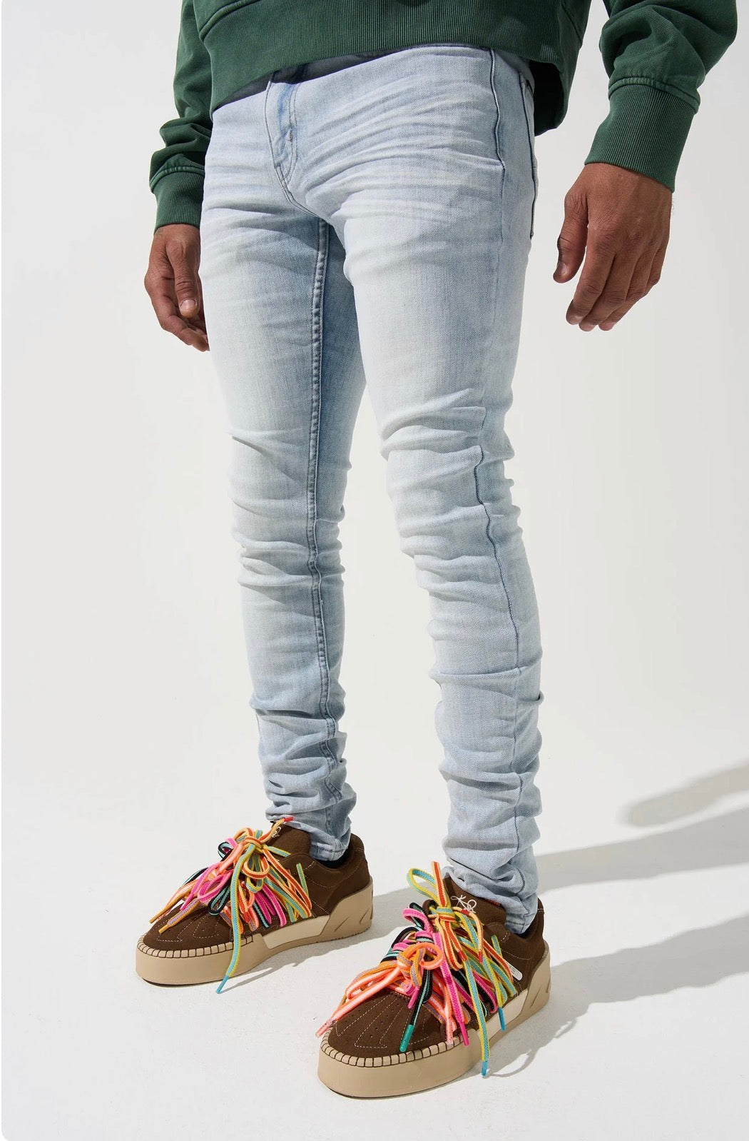 Serenede ice fitted denims