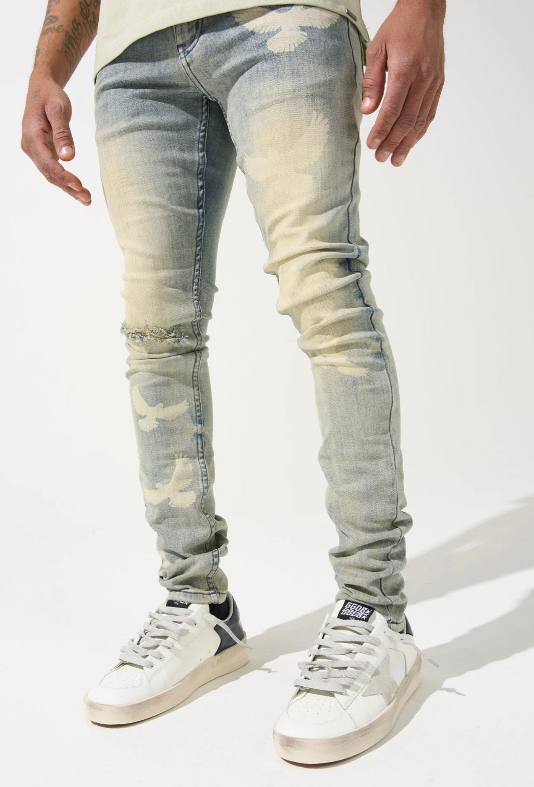 Serenede peace fitted denims