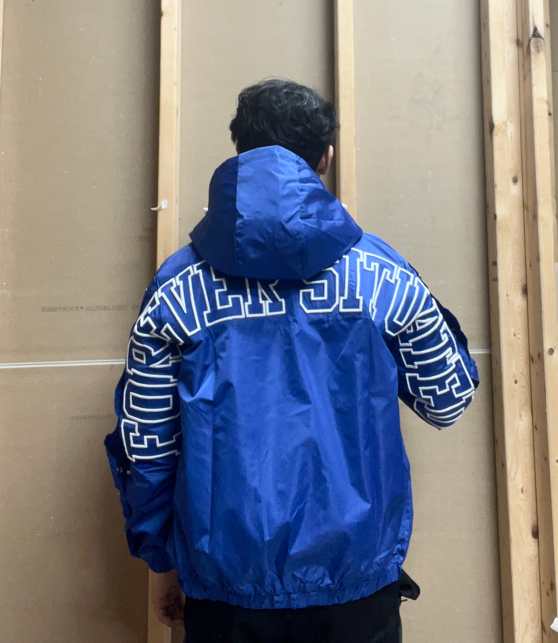 Foreversit blue nylon jacket
