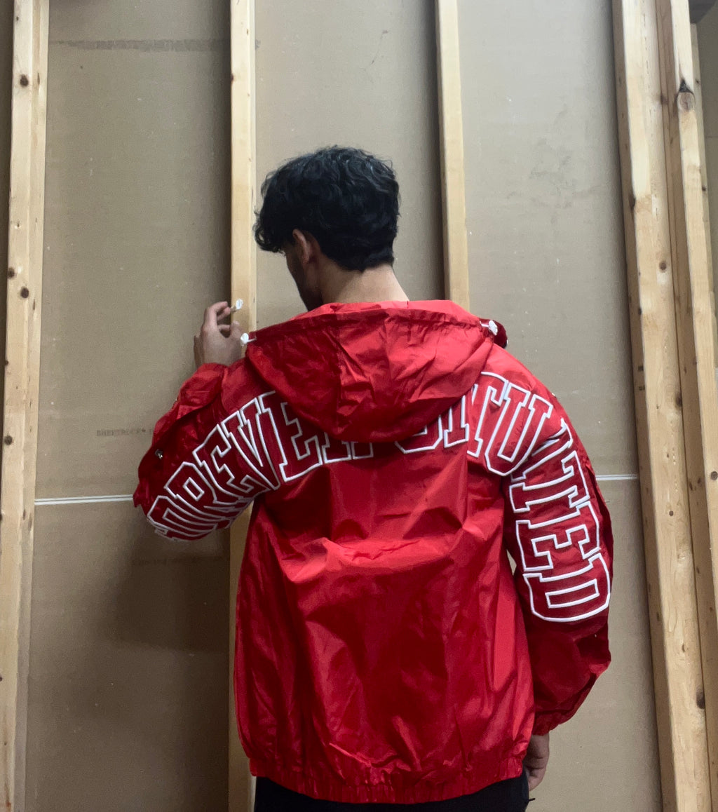 Foreversit red nylon jacket
