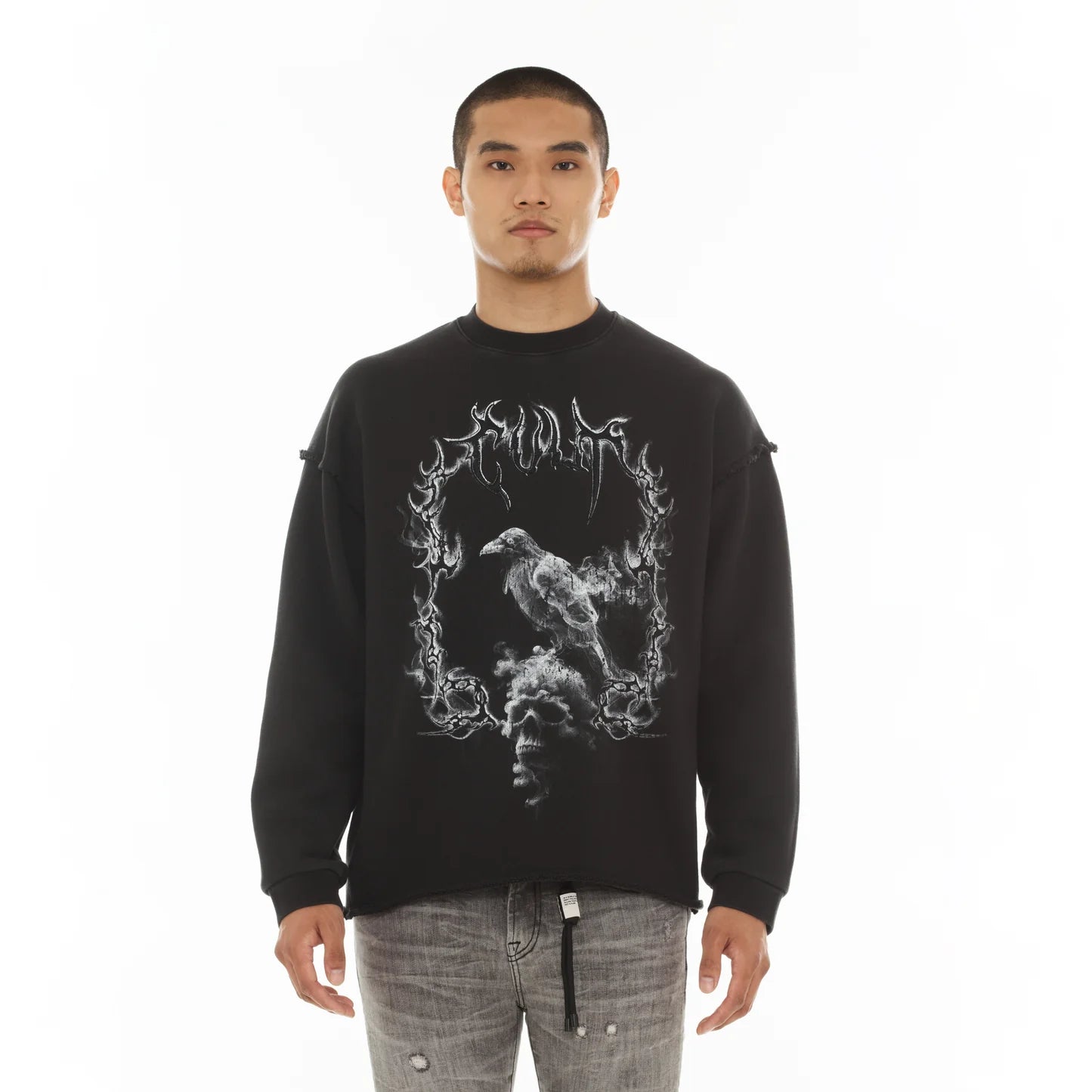 Cult charcoal novelty sweater