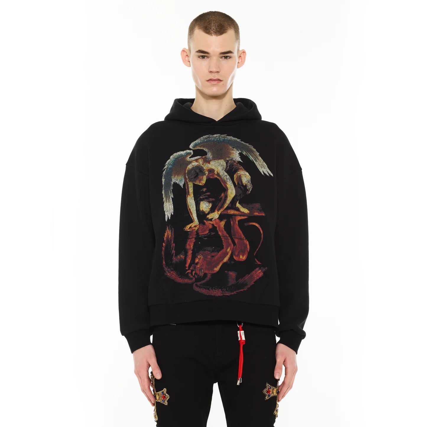 Cult blk novelty repent hoodie