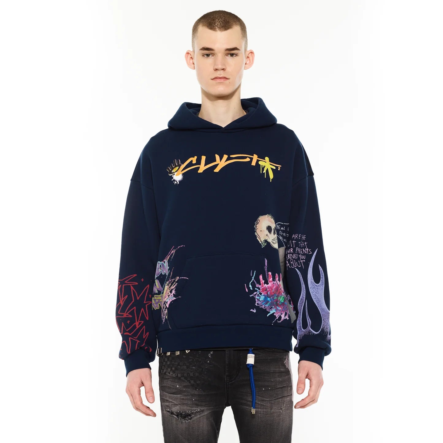 Cult blk novelty hoodie