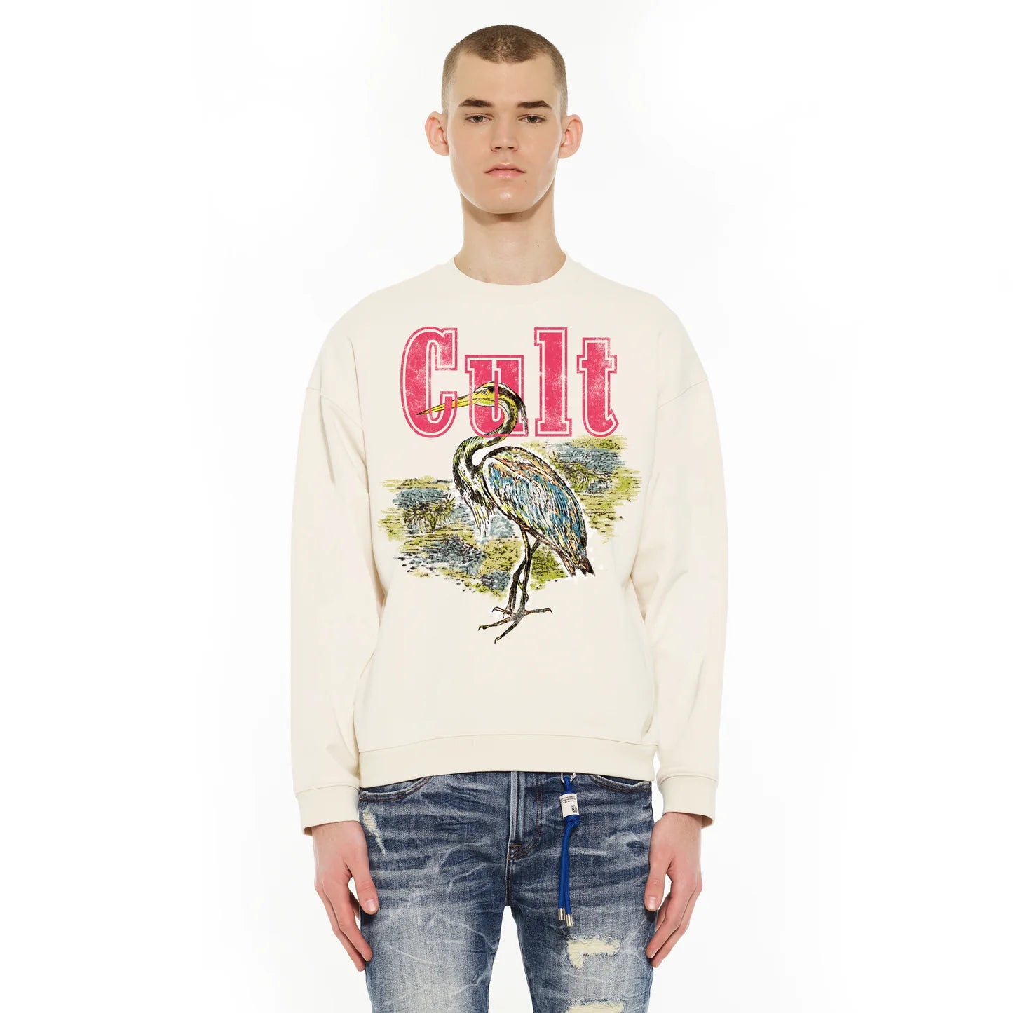 Cult winter white novelty sweater
