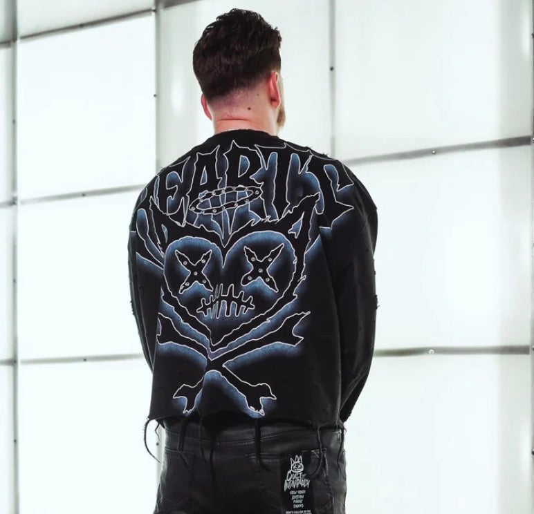 Shattered blk logo sweater