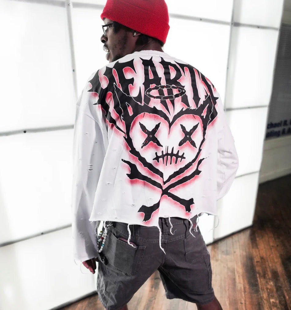 Shattered wht logo sweater