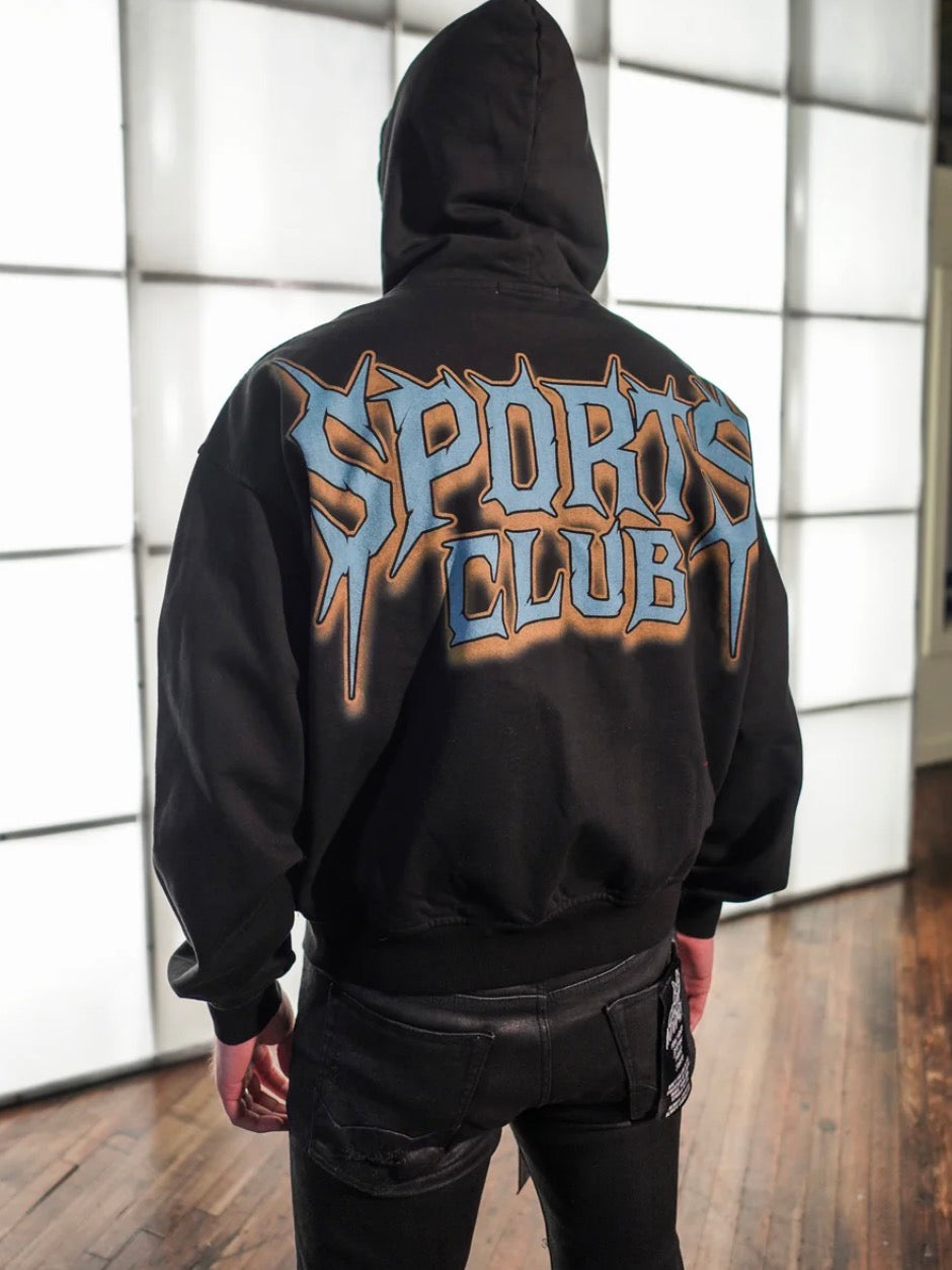 Shattered blk sport club hoodie