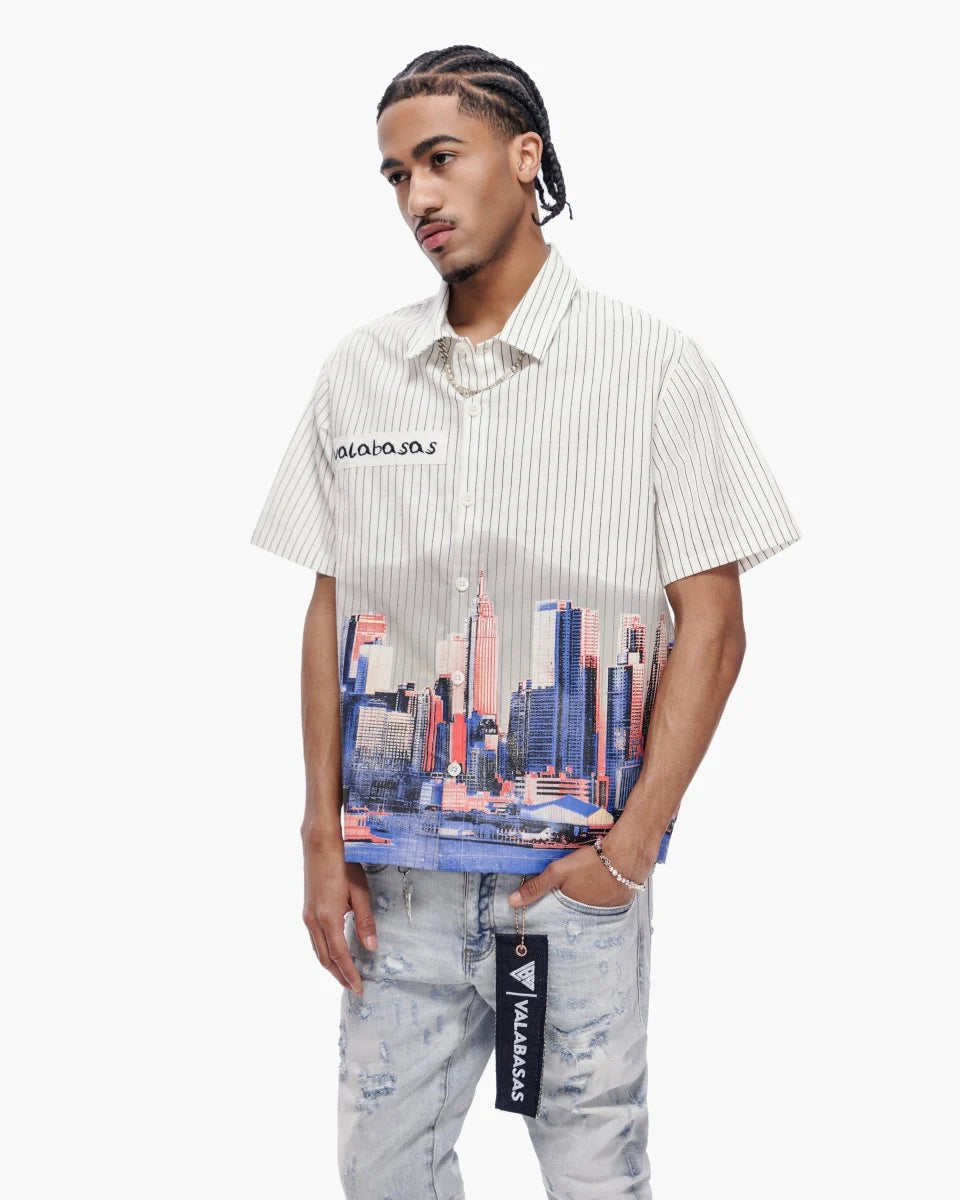 valabasas wht lined city shirt