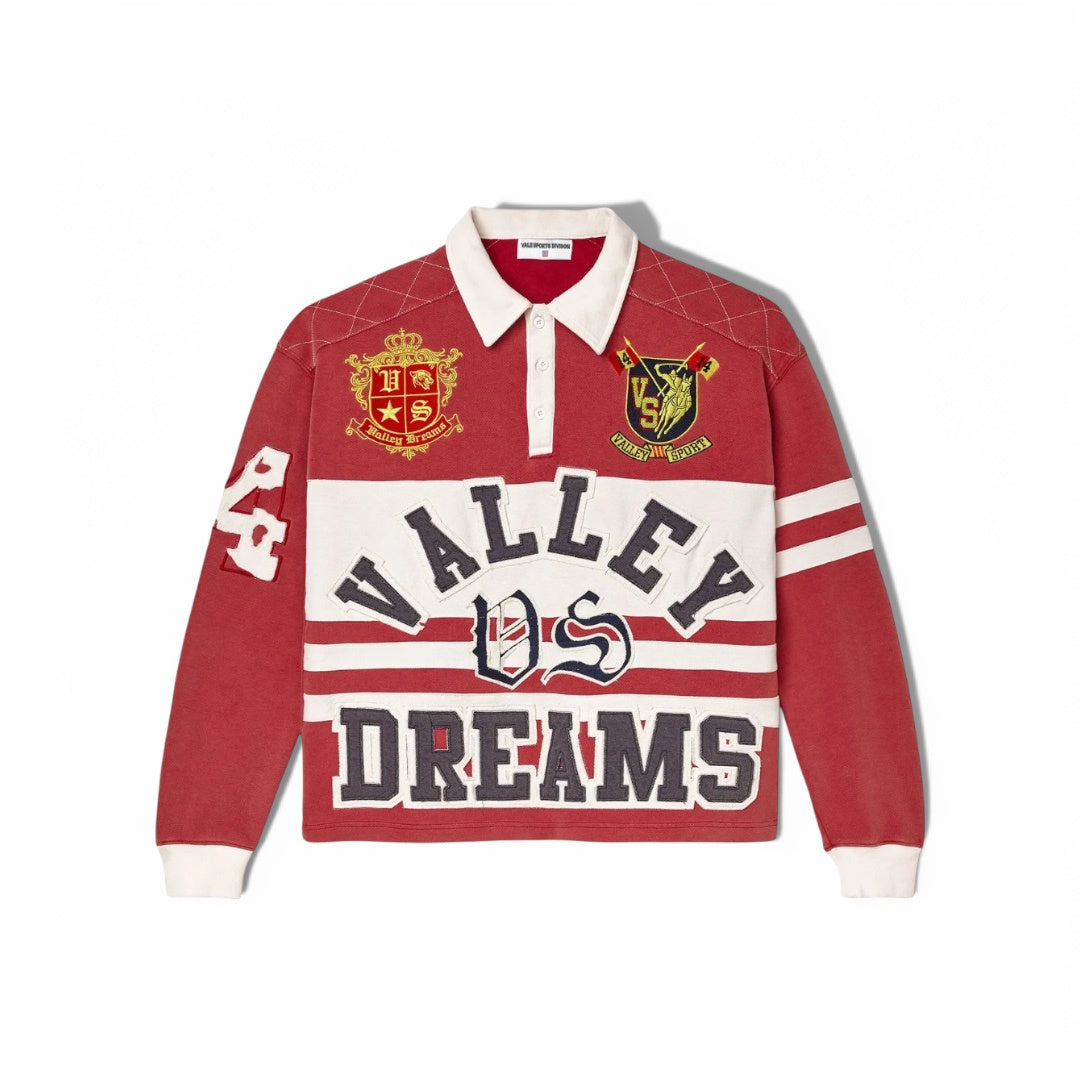 Vale red rugby shirt