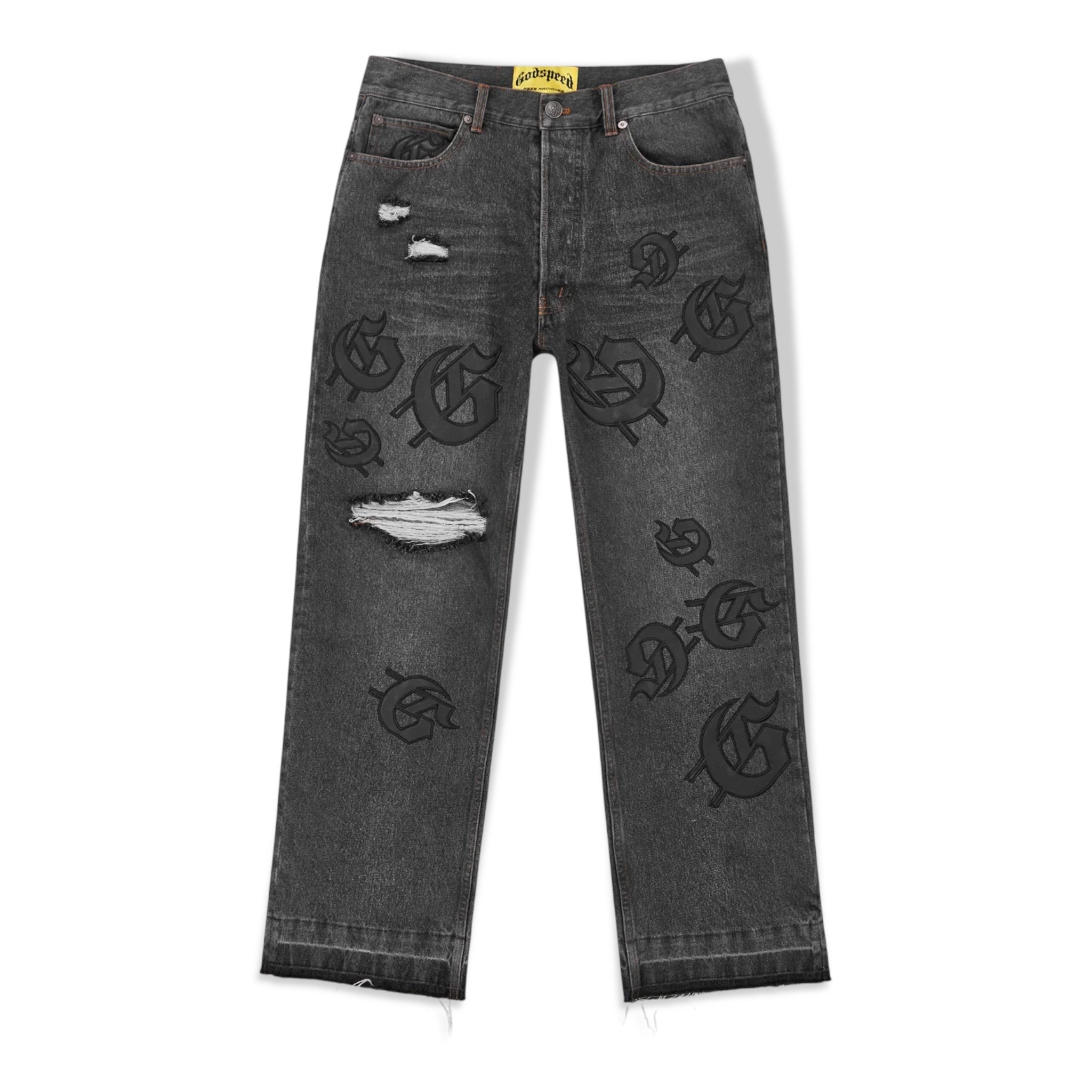 Godspeed blk wash denims