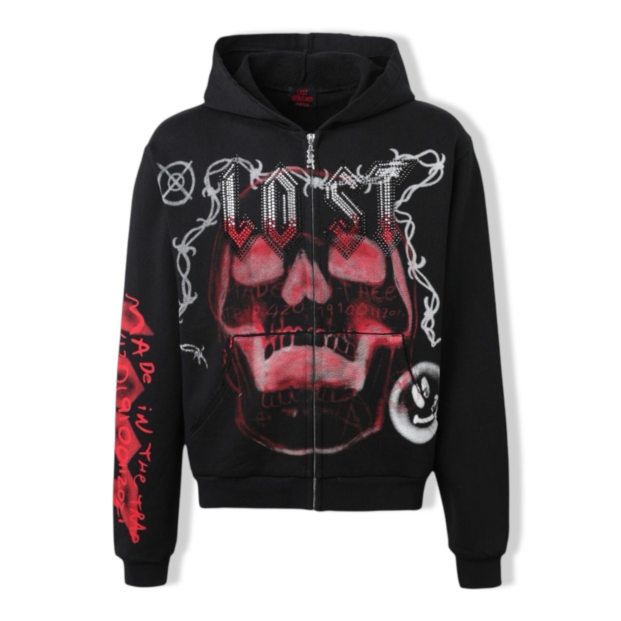 Lostintric skull bond hoodie
