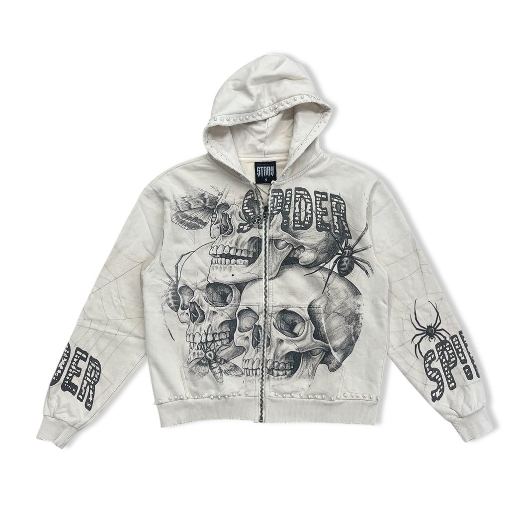 Stray cream web crawler hoodie