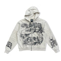 Stray cream web crawler hoodie