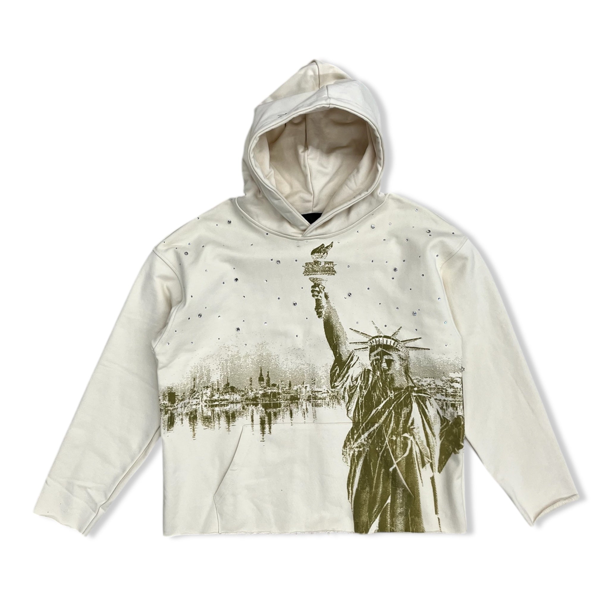 Mrwave cream liberated hoodie
