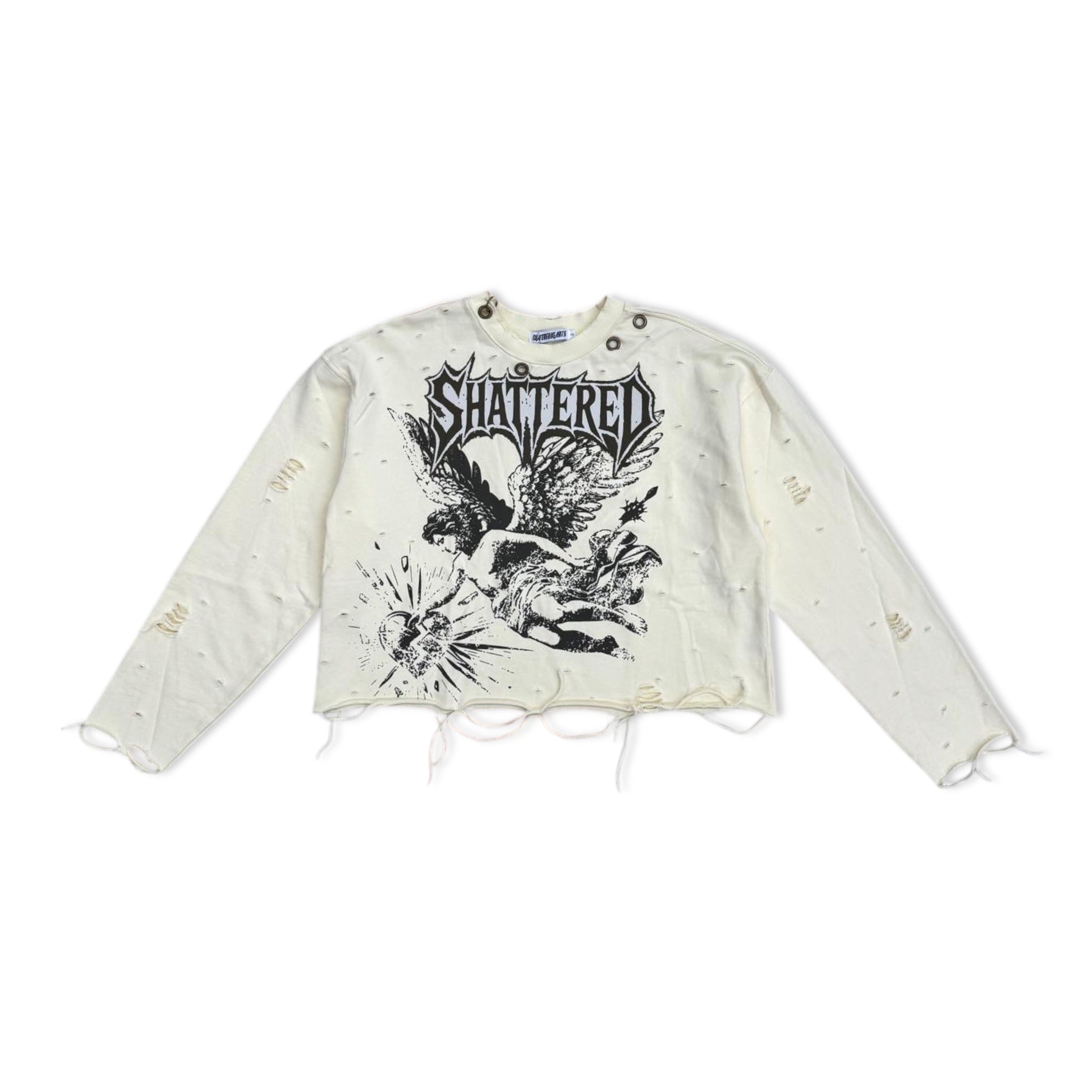Shattered cream angel sweater
