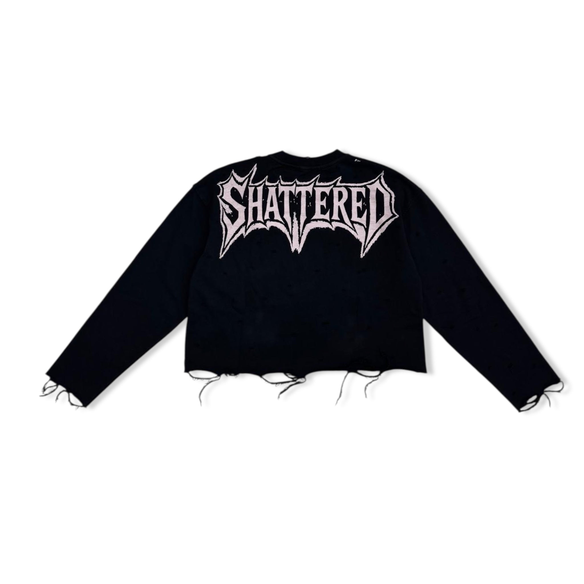 Shattered blk angel sweater