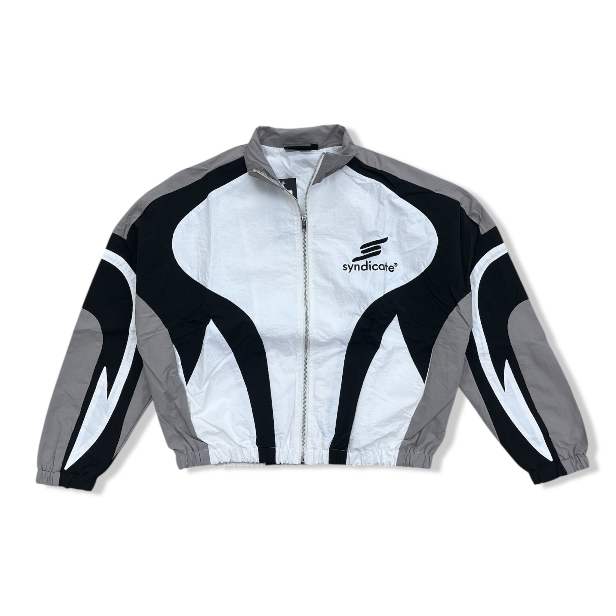 Syndicate white nylon jacket