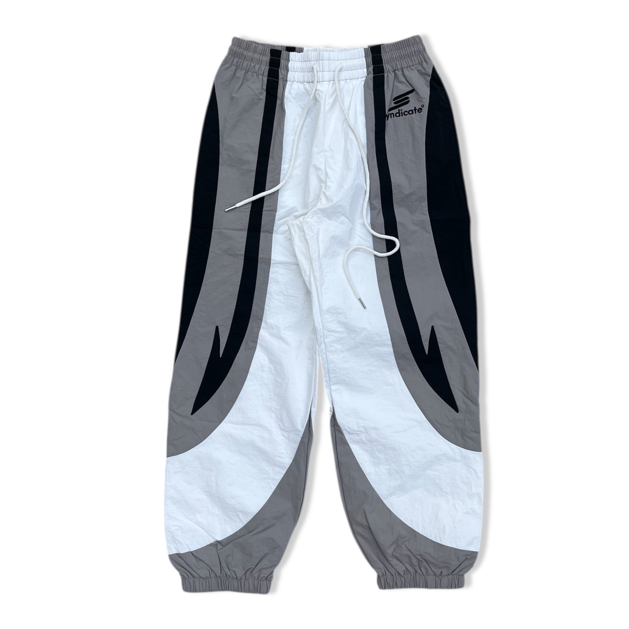 Syndicate white nylon sweatpants