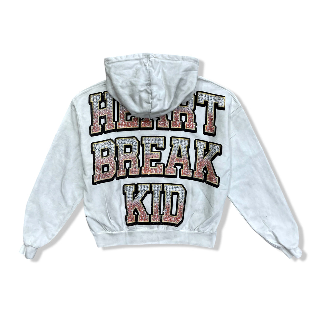 Prestige white heart break kid hoodie