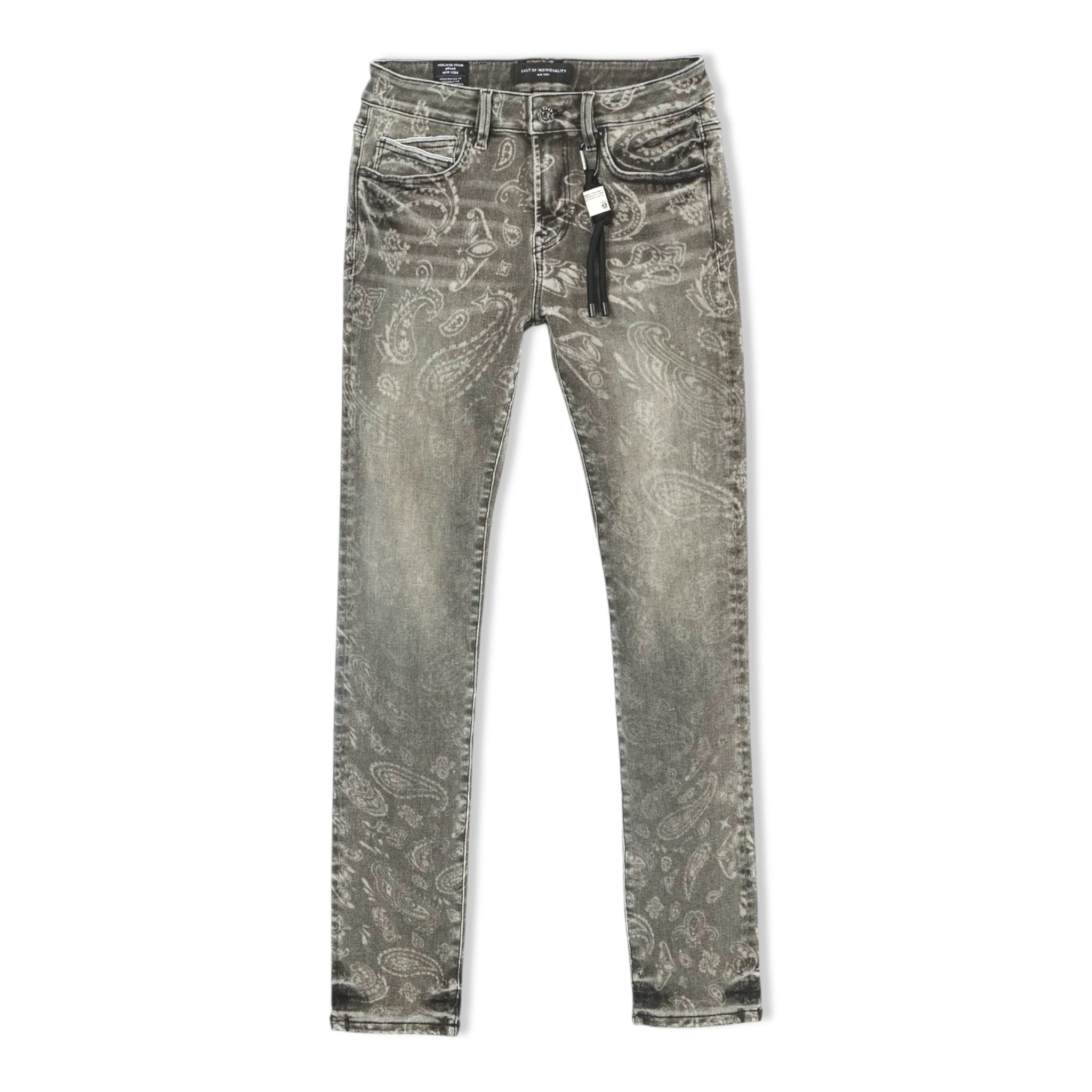 Cult paisley skinny denims