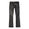 Cult black coated bootcut denims