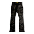 Gftd dagger blk wash bootcut denims