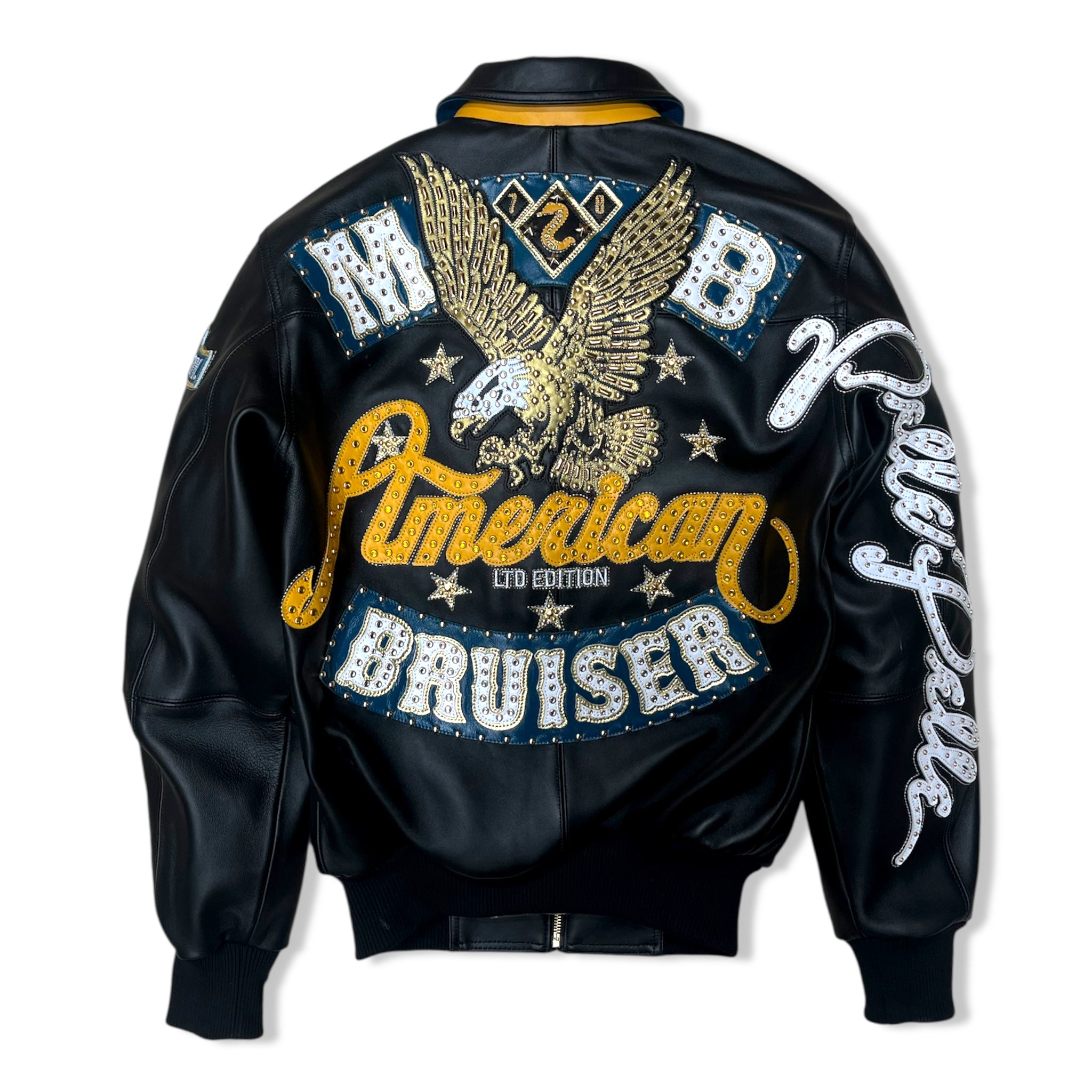 Pelle black bruiser leather jacket