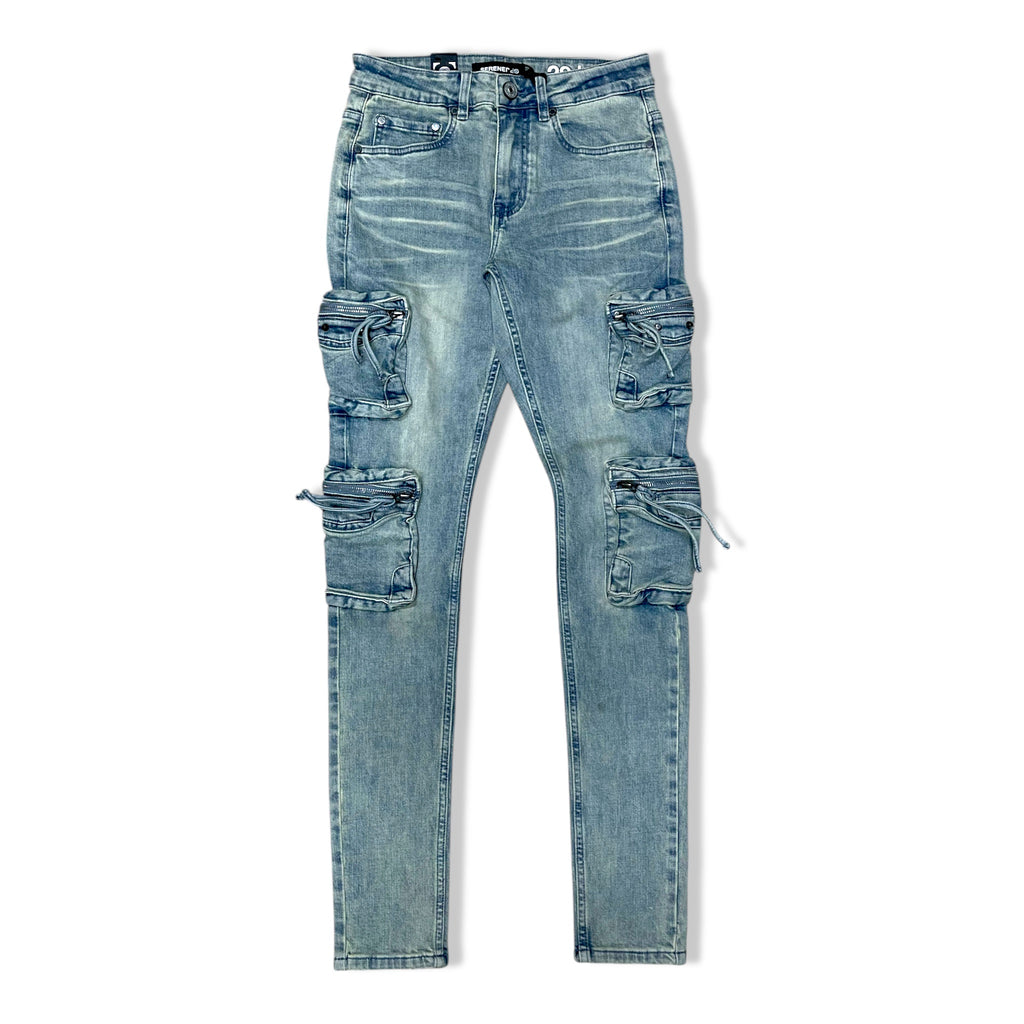 Serenede genesys cargo fitted denims