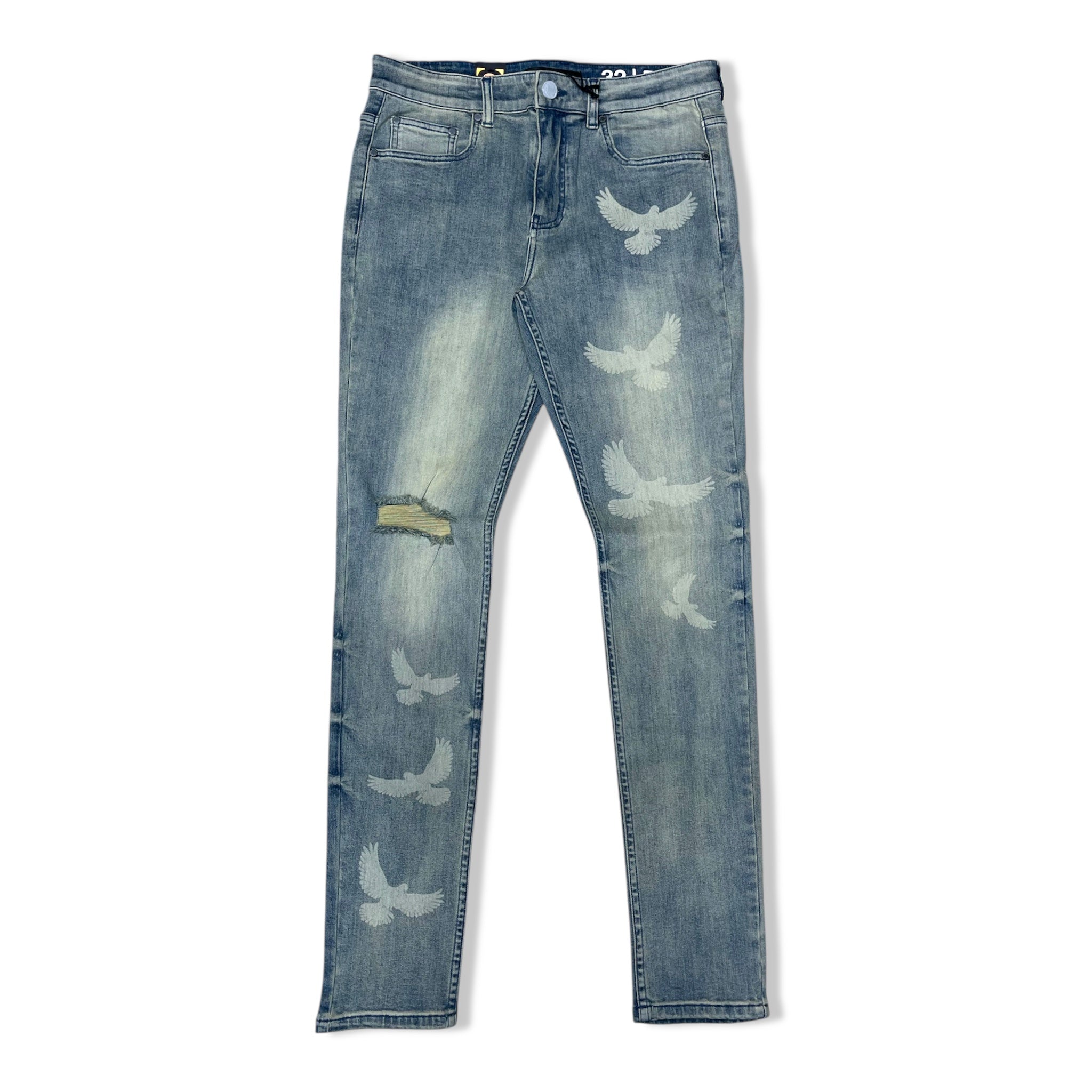 Serenede peace fitted denims