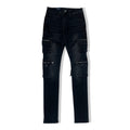 Serenede poppy cargo fitted denims