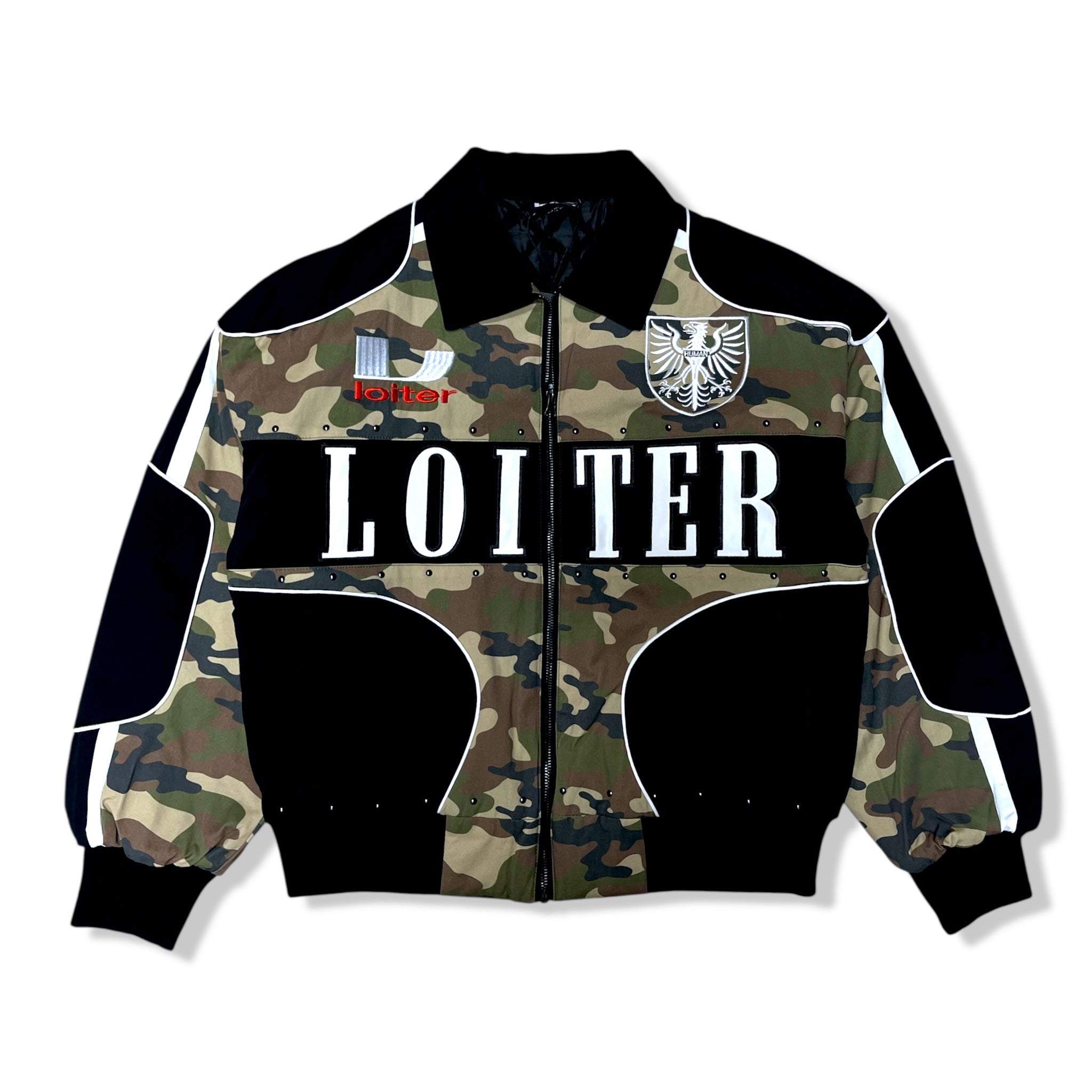 Loiter enroute blk and camo jacket