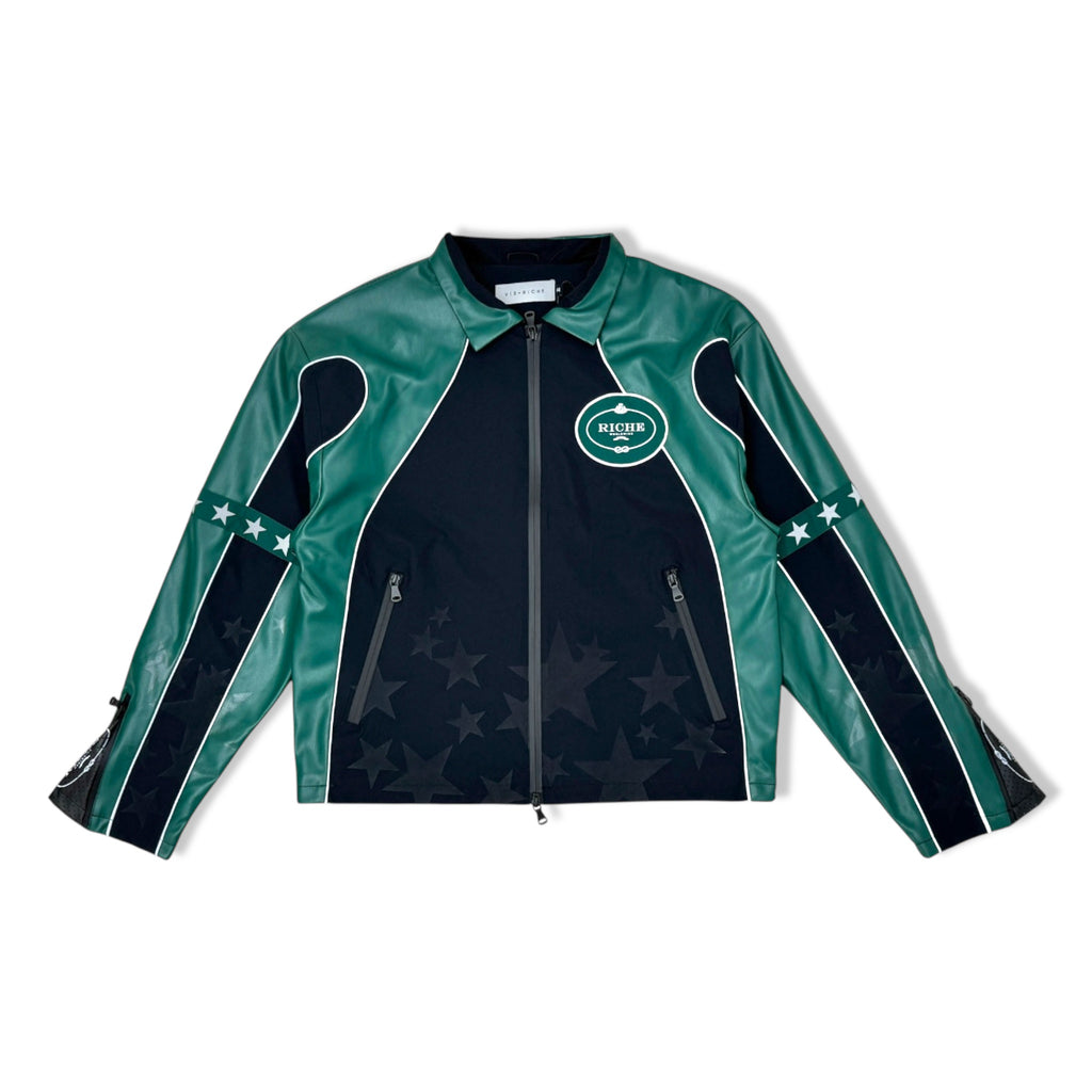 Vieriche navy studded nylon jacket