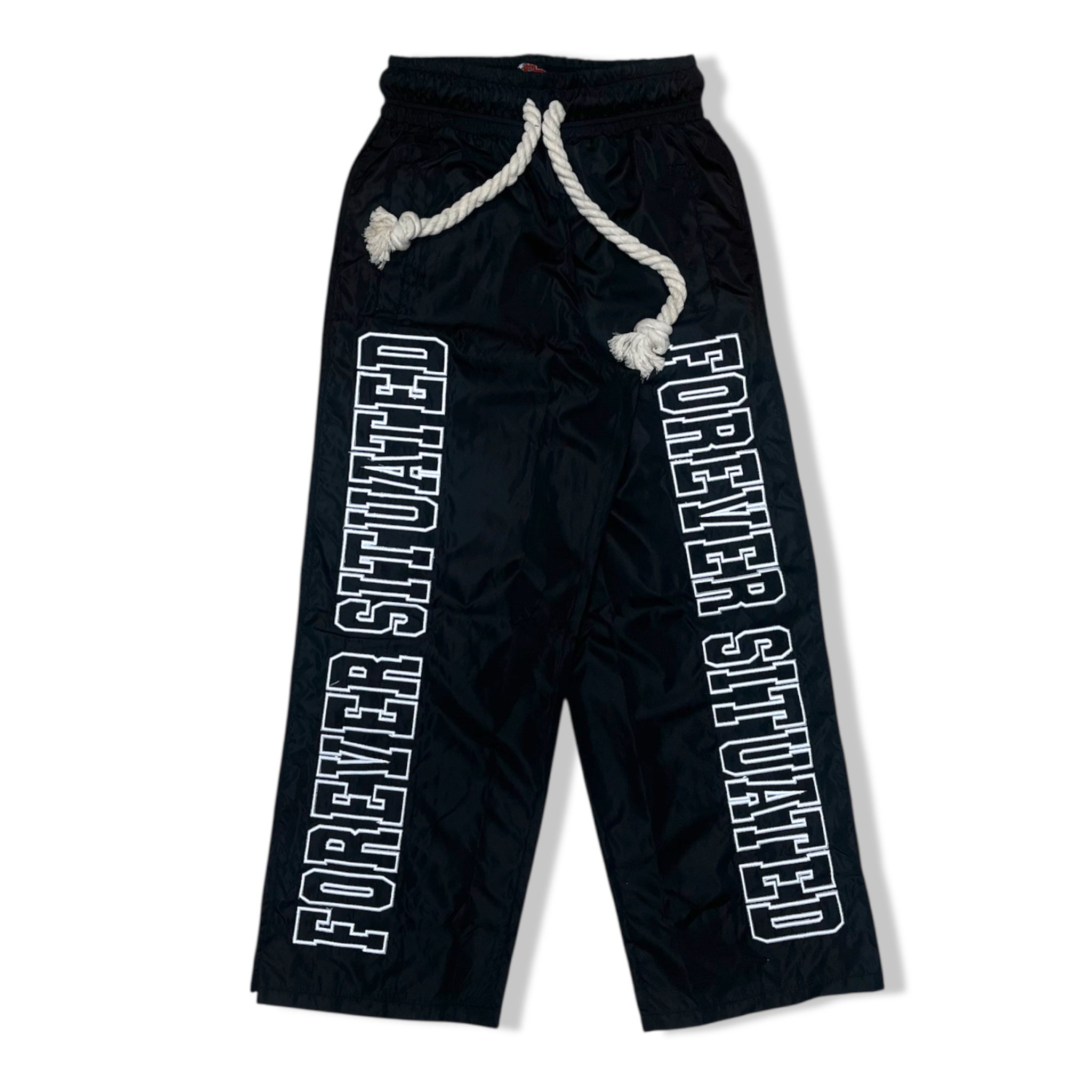 Foreversit blk nylon pants