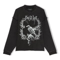 Cult charcoal novelty sweater