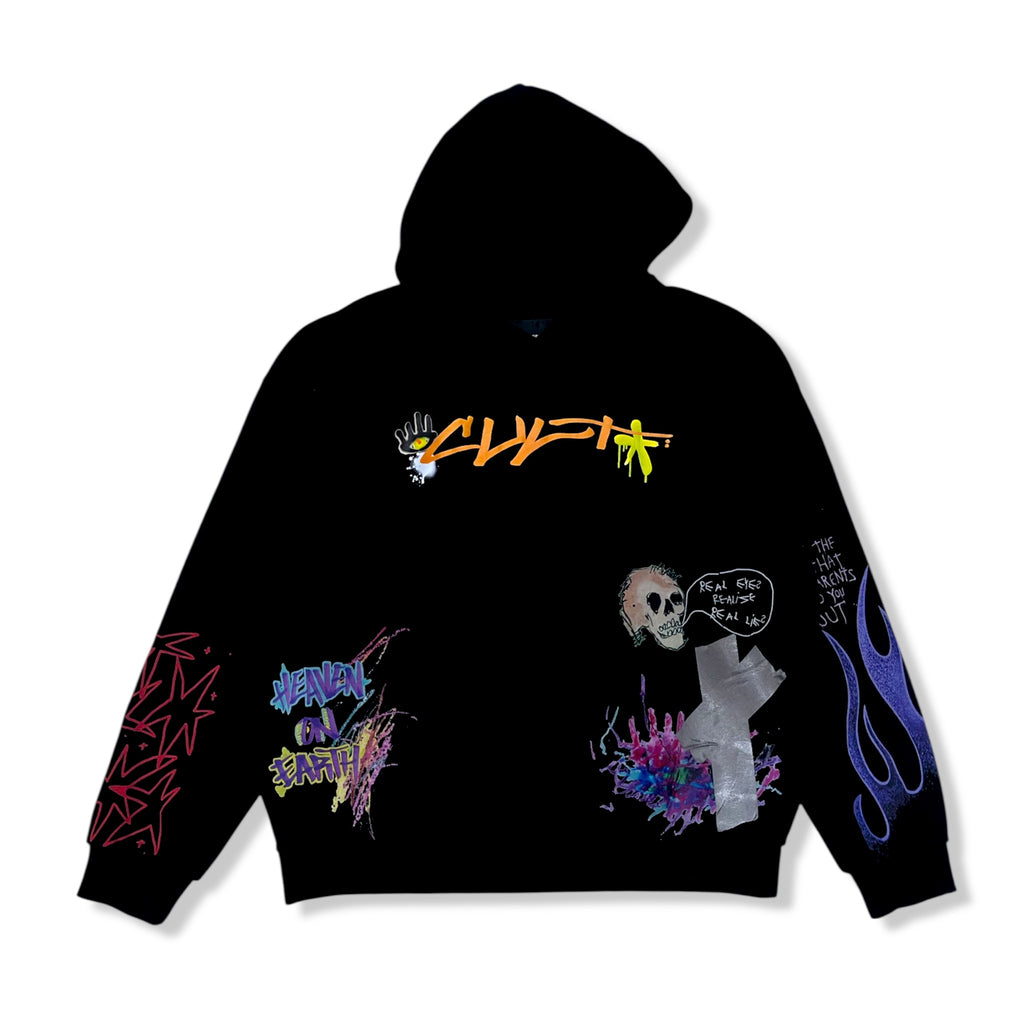 Cult blk novelty hoodie