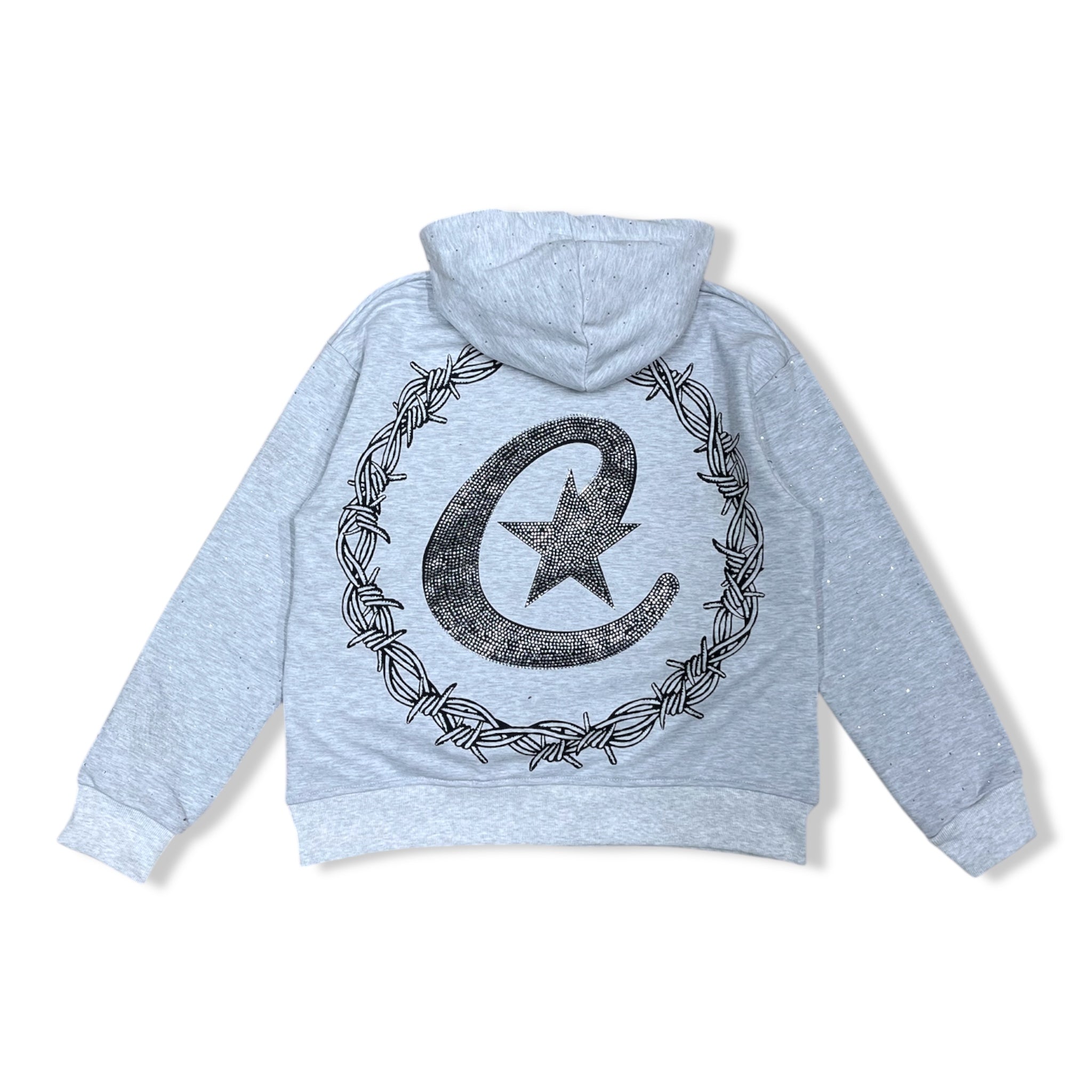 Corruptk gry studded hoodie