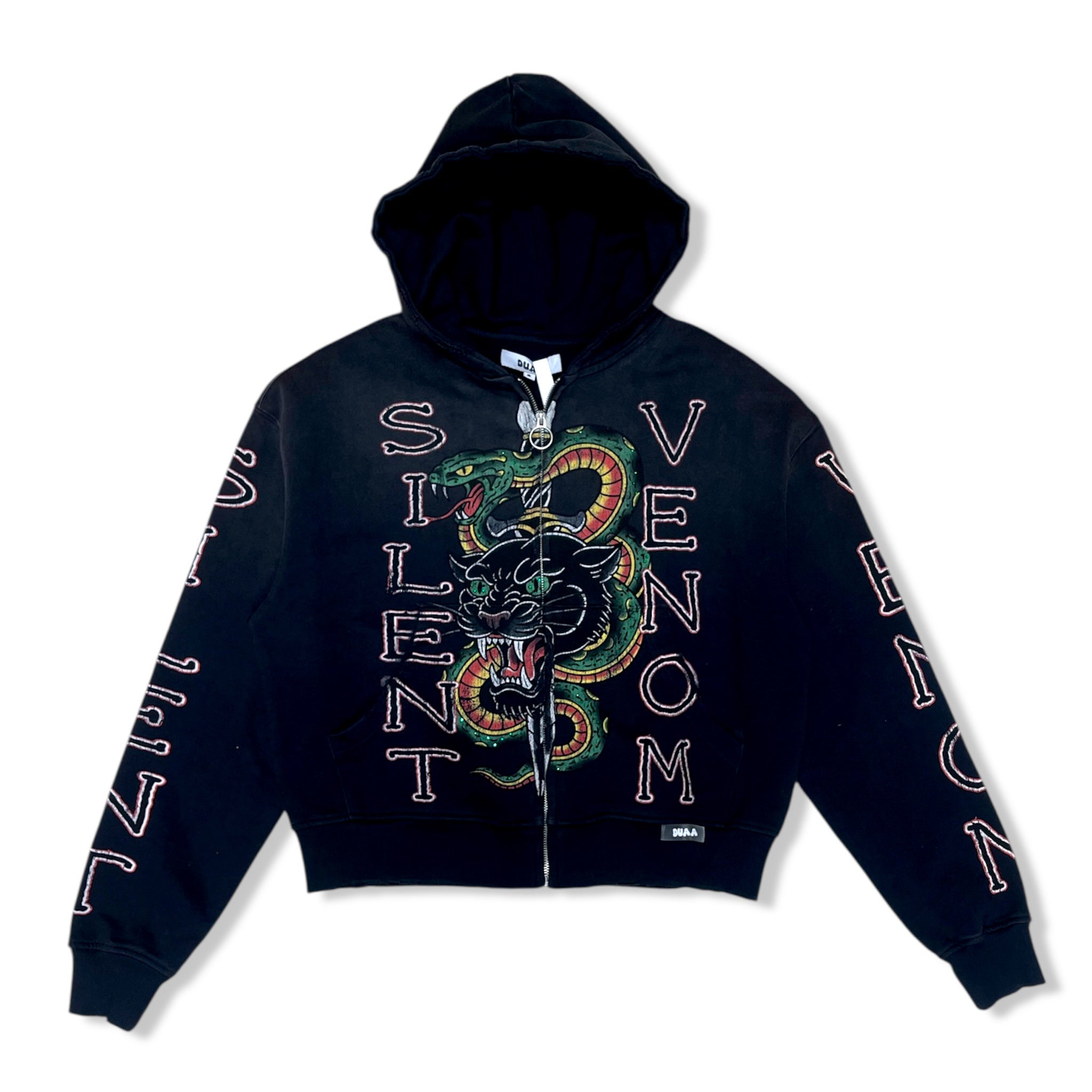 Duaa blk and grn hoodie