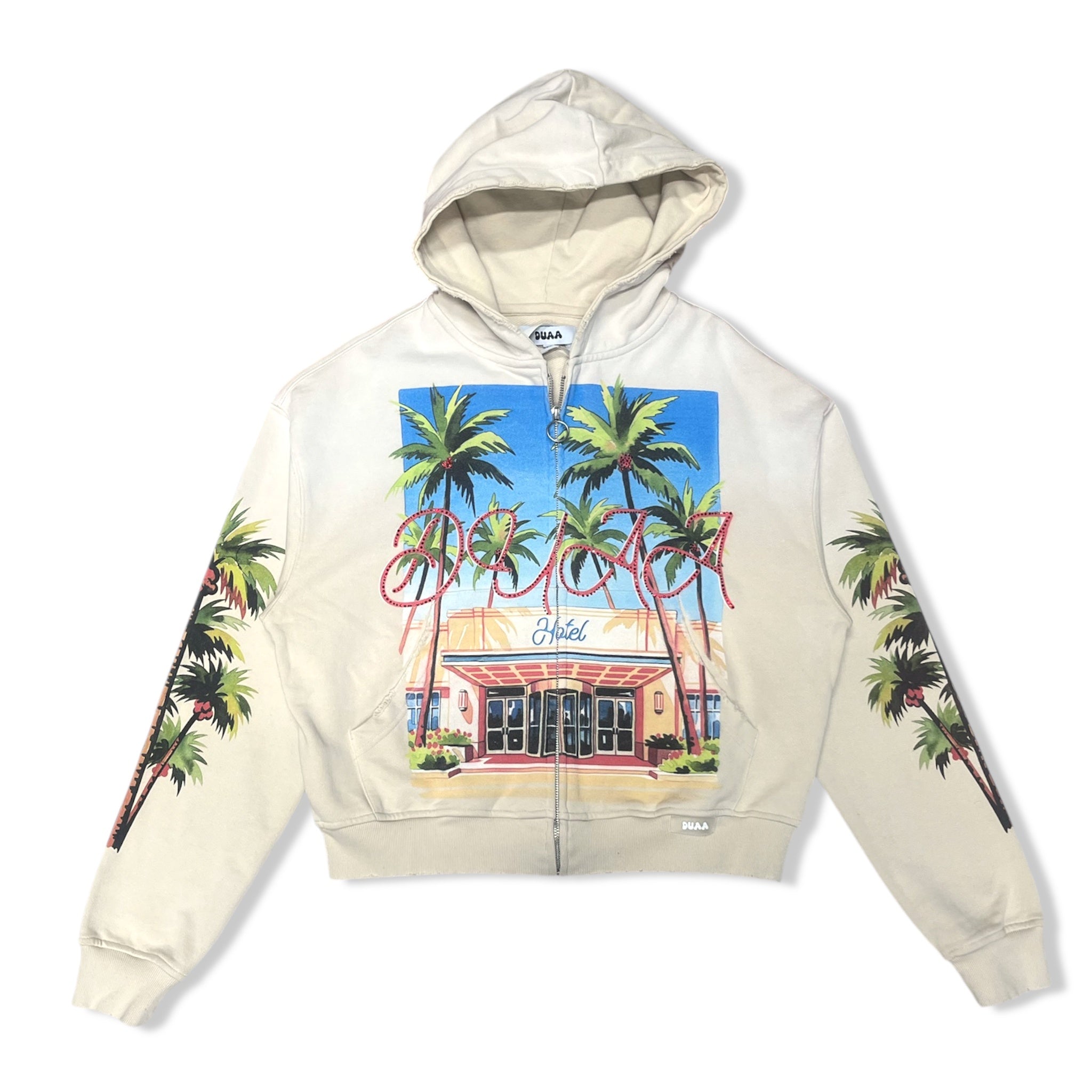 Duaa cream hoodie
