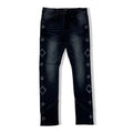 Kindred blk studded skinny denims