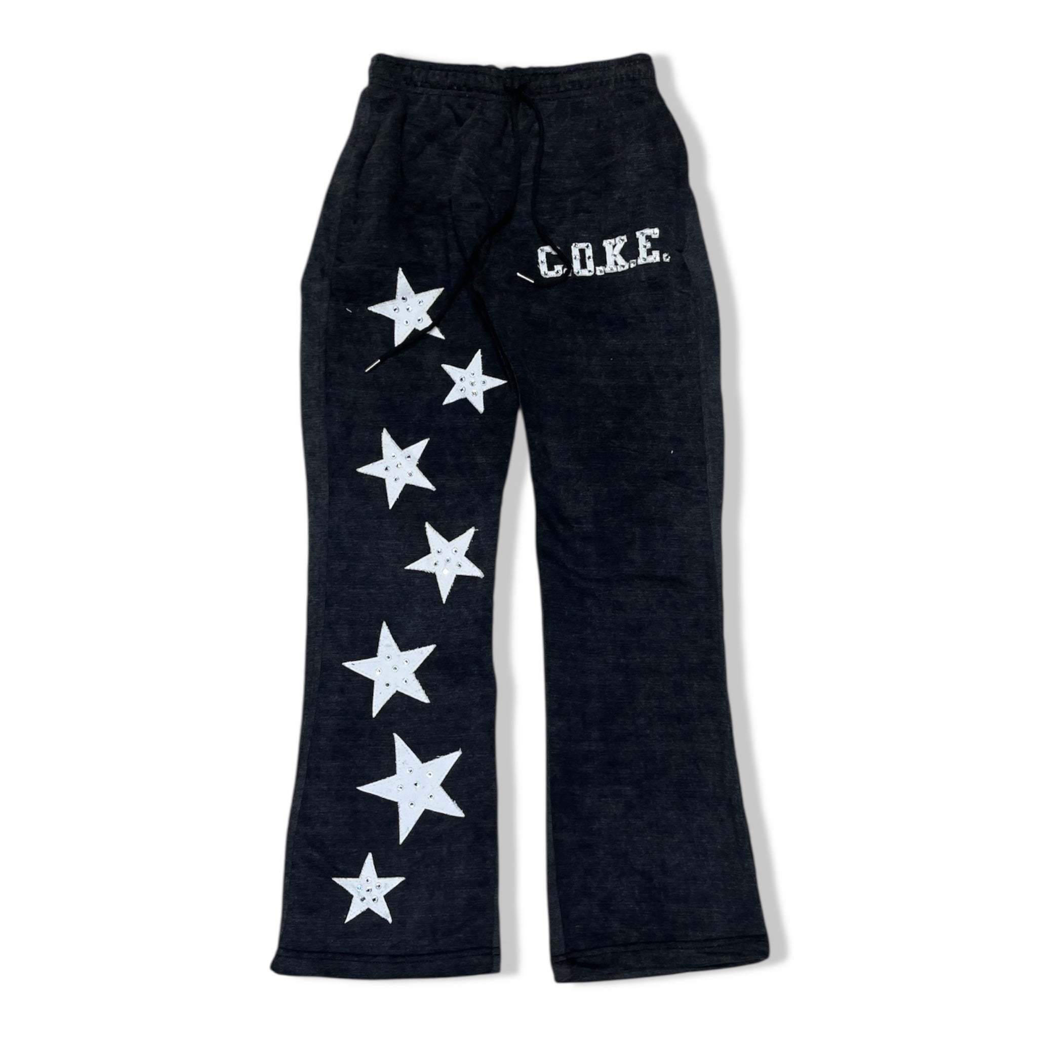 Coke wht stars sweatpants