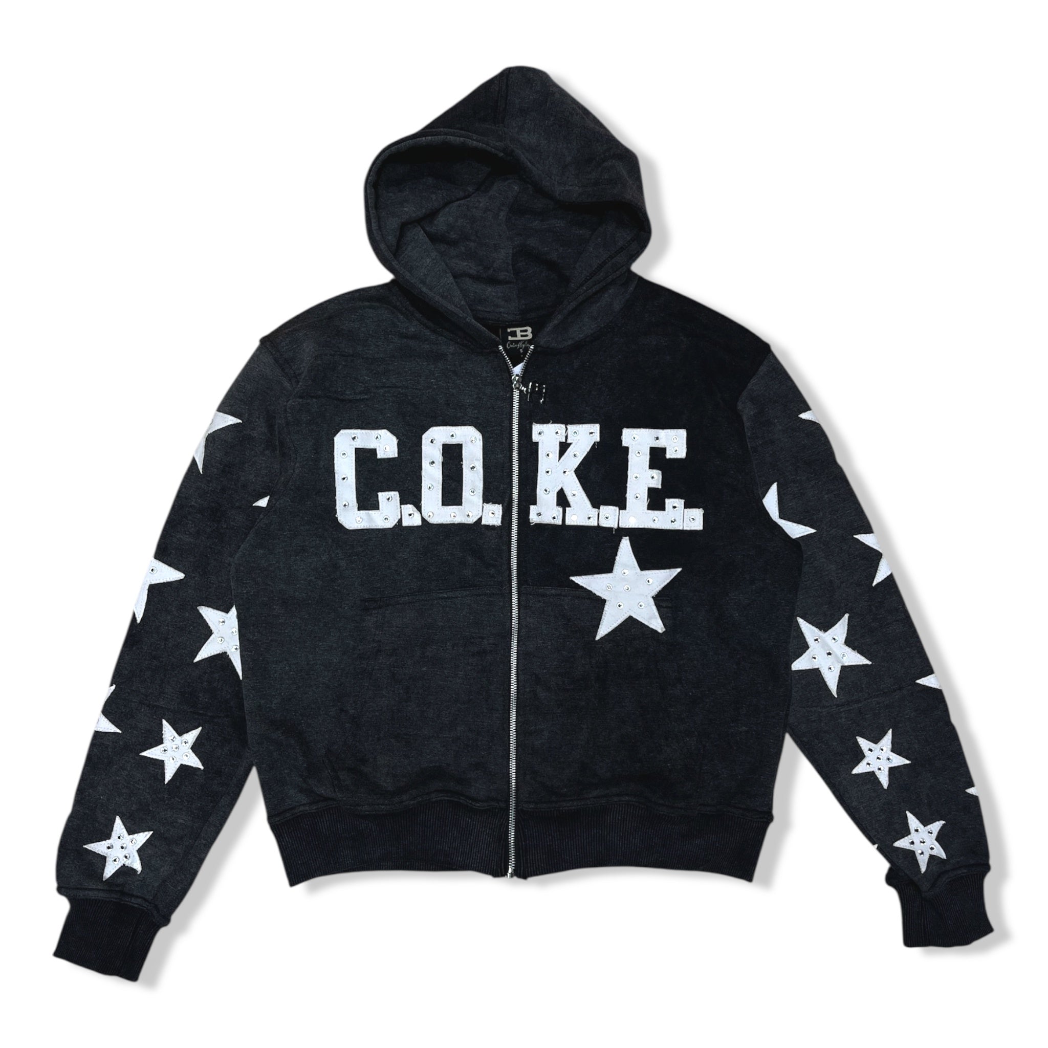 Coke wht stars hoodie