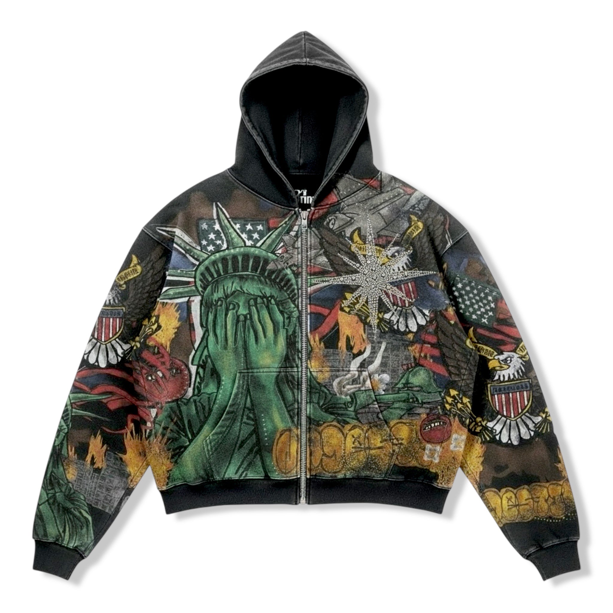 Majestik dyed f terry hoodie