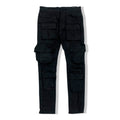 Jordancraig blk coated denims