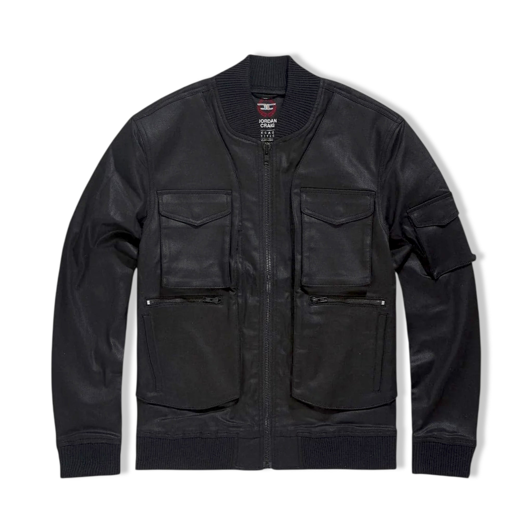 Jordancraig blk coated jacket