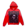 Shattered red anxiety hoodie