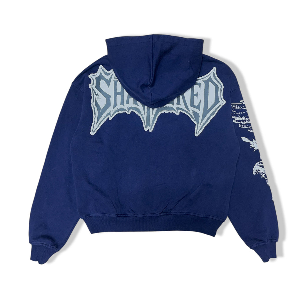 Shattered navy feeling hoodie