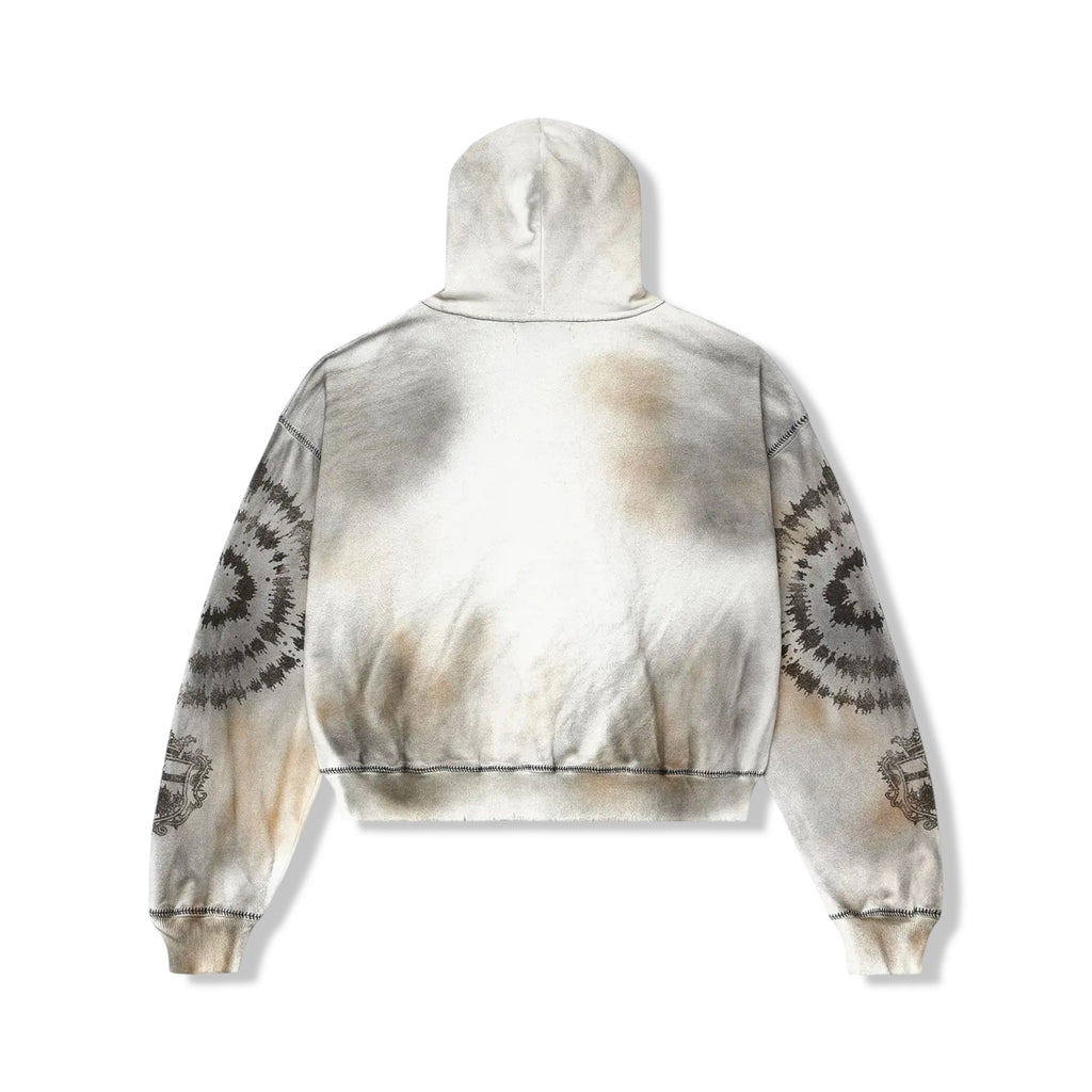 Vale drk wht spiral hoodie