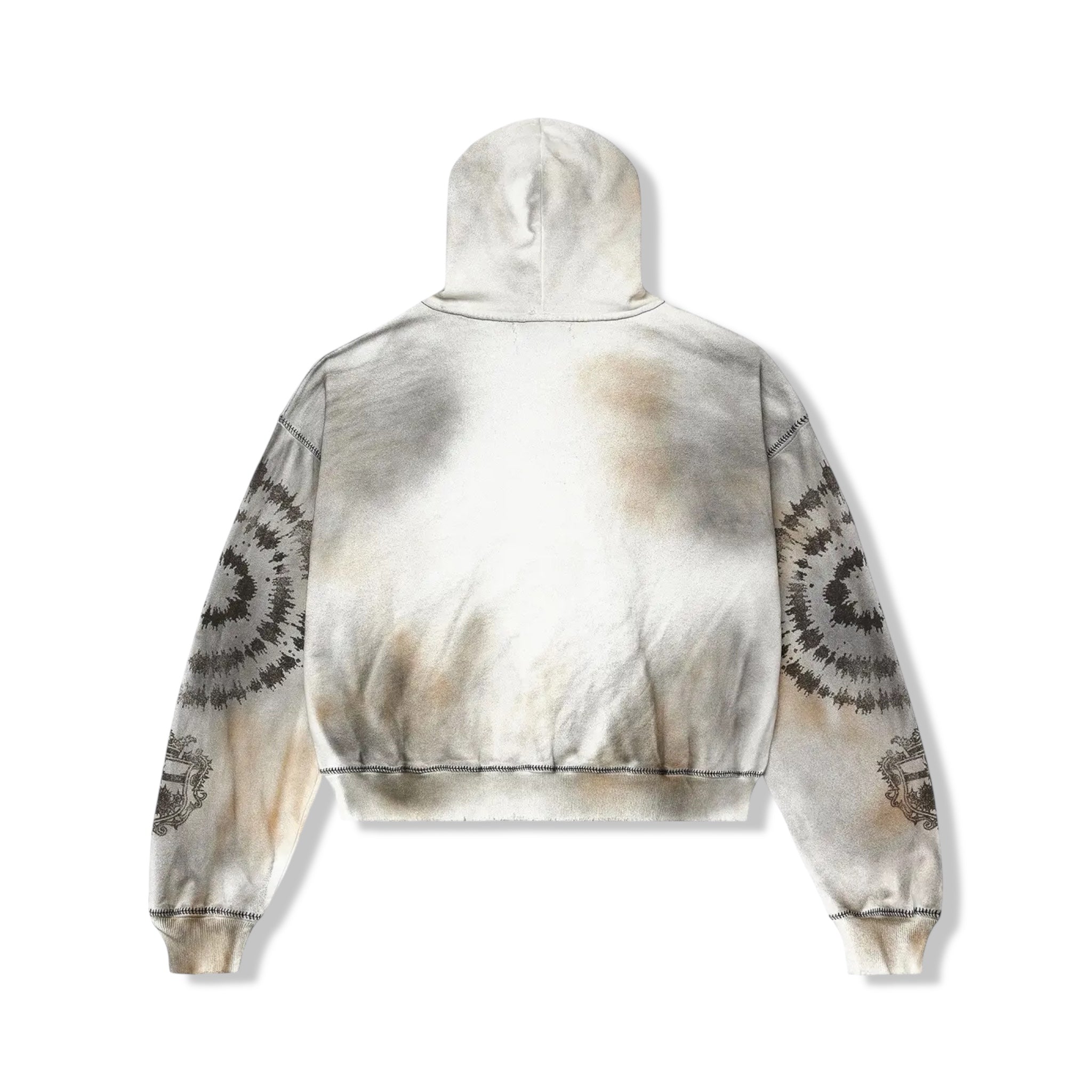 Vale drk wht spiral hoodie