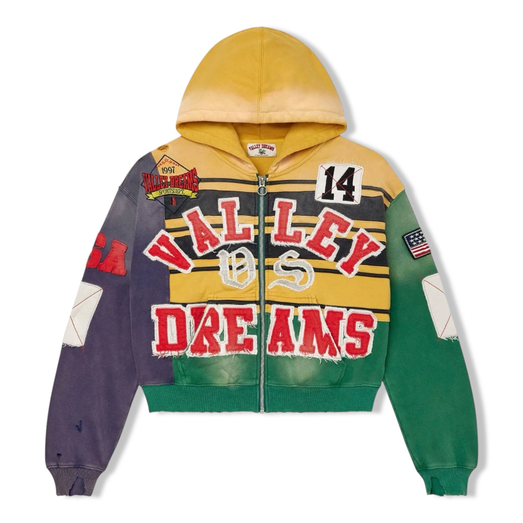 Vale mix collage hoodie